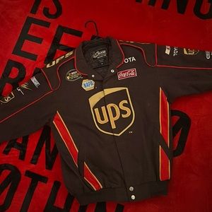 Vtg Dale Jarrett UPS Nascar Jacket
